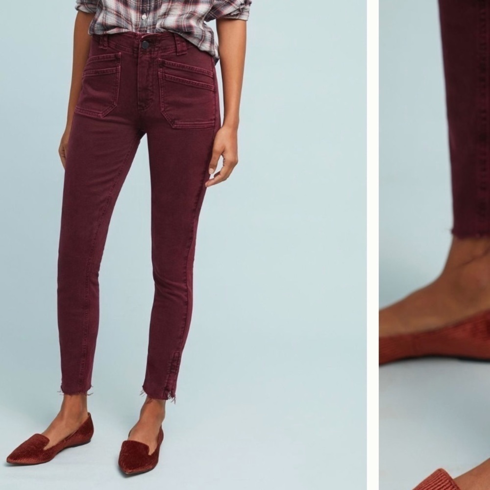 PAIGE NWT Anthropologie Hoxton High-Rise Skinny Jeans Size 25. - Picture 5 of 8